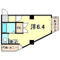 神戸市灘区 稗原町３丁目（六甲道駅） 4階 ワンルームの間取り図