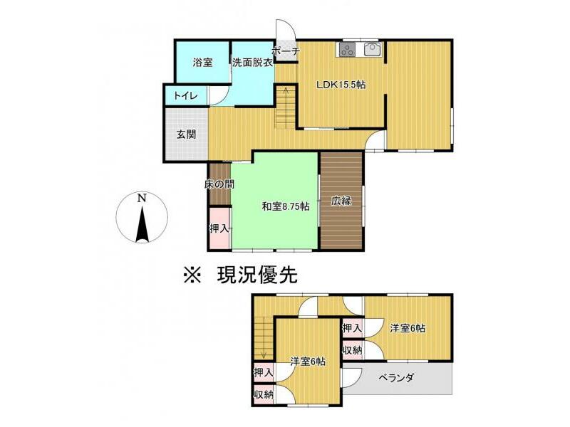 Fujishi Harada (Gakunan Harada Station) 2-story 3LDK