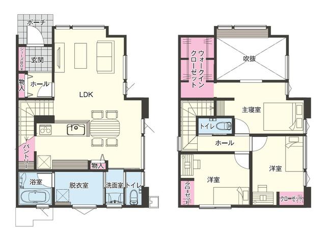 大分市 花園２丁目（古国府駅） 2階建 ３ＬＤＫ