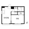 メヌエットオマタ 102 １DKの間取り図