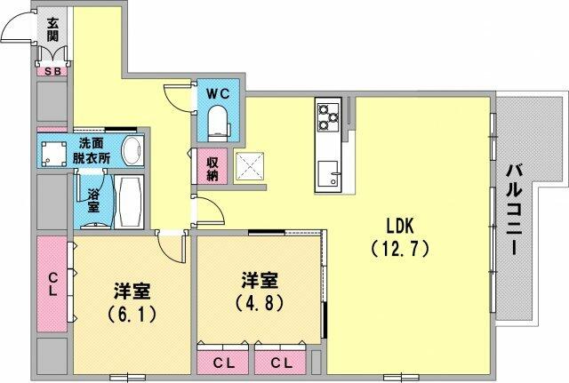 アットホーム エル イソベ三宮 １１０８ ２ｌｄｋ 提供元 株 ｉ ｃ ｇｒｏｗ 神戸店 神戸市中央区の賃貸マンション