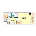 弘南ハイツ ２０２ １Kの間取り図