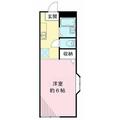 フラット代々木 1階 １Kの間取り図