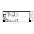 京都市上京区 元伊佐町（今出川駅） 8階 １Kの間取り図