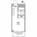 セントラル大森 ２０２ ワンルームの間取り図