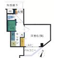 プラットメゾン新町 202 １Kの間取り図