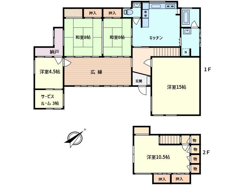 Kiryu City, Aioicho 3-chome (Undokoen Station) 2-story 5SDK