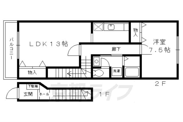 アットホーム ス ルポゼ ２０１ １ｌｄｋ 提供元 京都ライフ丹波橋店 株 京都ライフ 丹波橋店 京都 市伏見区の賃貸アパート