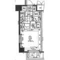 コンシェリア芝公園ＭＡＳＴＥＲ′Ｓ　ＶＩＬＬＡ 2階 １Kの間取り図