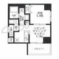 アイル大手町 4階 １DKの間取り図