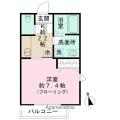 ＰＲＥＬＵＤＥ ２０３ １Kの間取り図