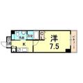 西宮市 鳴尾町１丁目（鳴尾・武庫川女子大前駅） 2階 １Kの間取り図