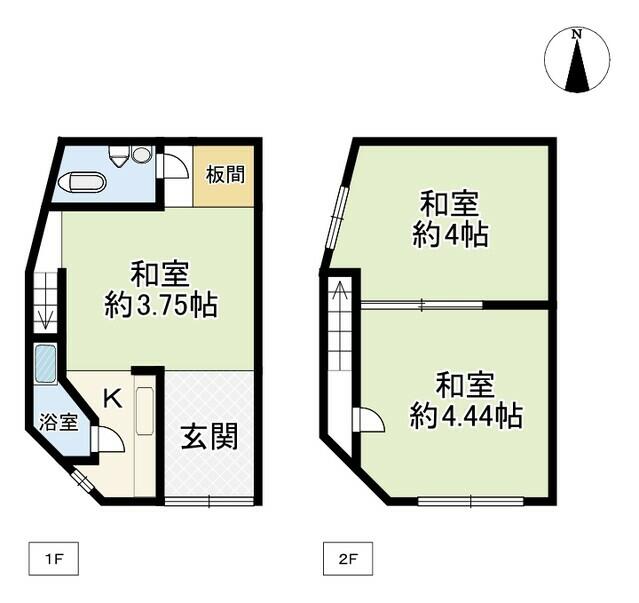 2-chome, Shoji, Ikuno-ku, Osaka City (near Shoji Station) 2-story building, 3K &mdash; photo 1