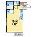 ウエストハイム １０３ ワンルームの間取り図