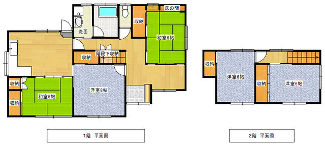 Kurashiki City, Fukue (Kimi Station), 2-story building, 5DK &mdash; photo 1