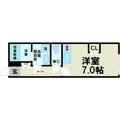新宿区 早稲田鶴巻町（早稲田駅） 1階 ワンルームの間取り図