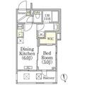 イプセ神楽坂 ３０８ １DKの間取り図