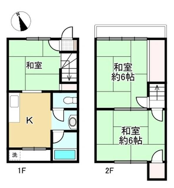 7-chome, Higashi-Sonoda-cho, Amagasaki City (Sonoda Station) 2-story building, 3K &mdash; photo 1