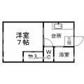 ルナハイツ １０１ １Kの間取り図