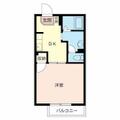 パルメゾン ００２０３ １DKの間取り図