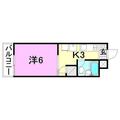 リベラル萱町 ４０２ １Kの間取り図