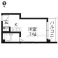 ＳＡＫＩＺＯ千丸ビル ３０１ ワンルームの間取り図