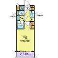 新宿区 四谷４丁目（新宿御苑前駅） 6階 １Kの間取り図