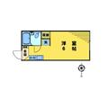 サングローブ 1階 ワンルームの間取り図
