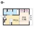ハルナス １０９ １DKの間取り図