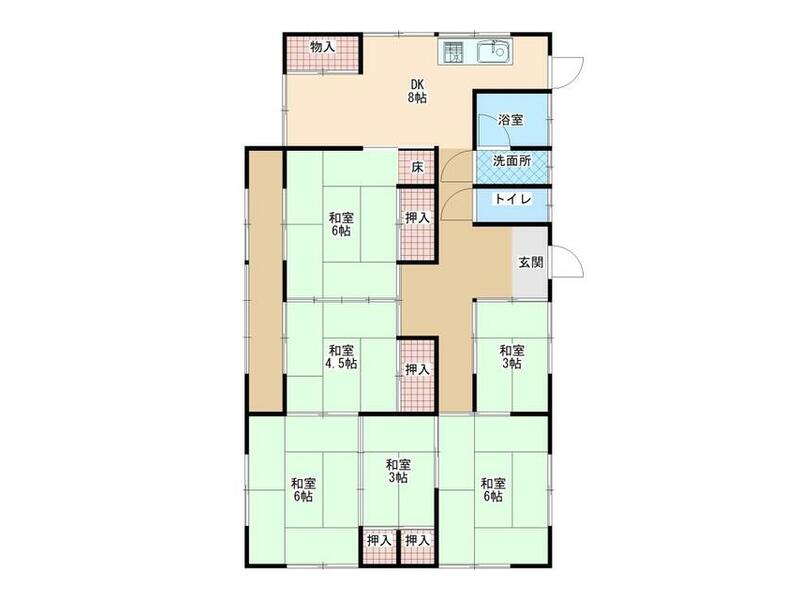 Ishii-machi, Meisei-gun, Takahara-aza Ikebukita (Ishii Sta.) Single story building, 6DK

Single-story house 6DK 980,000 yen