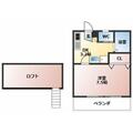 ベルクルール ２０７ １Kの間取り図