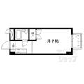 京都市北区 北野下白梅町（北野白梅町駅） 5階 １Kの間取り図