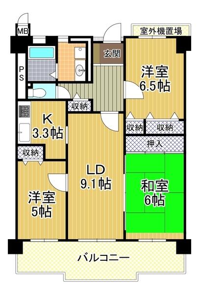 アットホーム シティハイツこの花 8階 ３ｌｄｋ 大阪市此花区の中古マンション マンション購入の情報