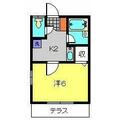 プロムナード生麦Ｃ １０１ １Kの間取り図