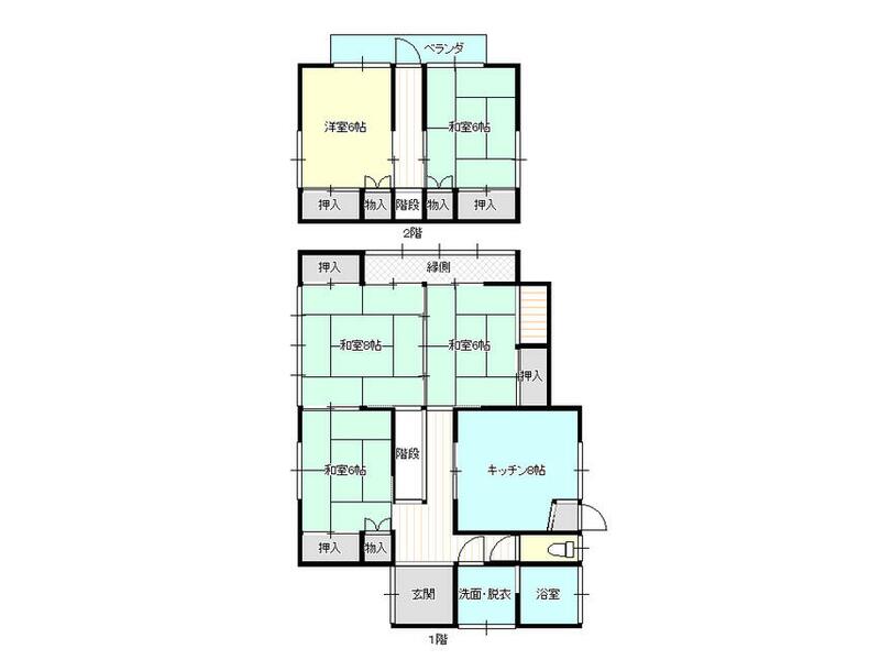 2-story, 5DK, 15th district, Takada, Yahaba Town, Shiwa County