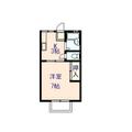 コーポ島村Ⅱ 203 １Kの間取り図