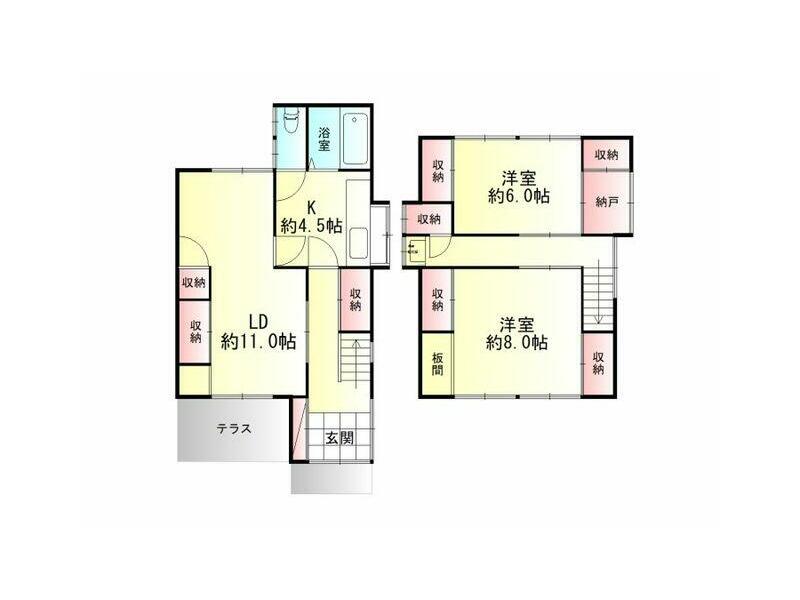 Yamagata City, Wago-cho 2-chome (Kitayamagata Station), 2-story, 2SLDK