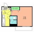 クオリティ松永 ２０１ １Kの間取り図