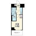 ヴァローレ松戸フィーロ １０３ １Kの間取り図