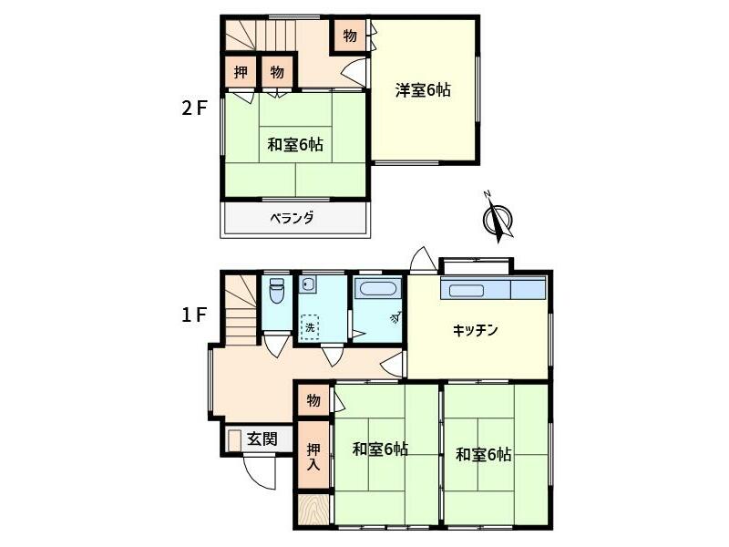 Aioicho 2-chome, Kiryu City (Tennojyuku Station) 2-story 4DK