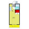 ＫＫハウス ２０３ １Kの間取り図