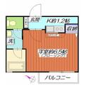 横浜市神奈川区 高島台（横浜駅） 2階 １Kの間取り図