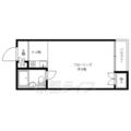 ラメールⅠ ４０４ １Kの間取り図