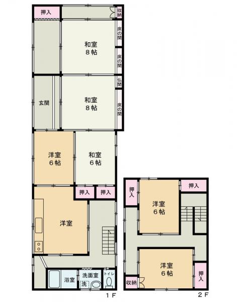アットホーム】山本郡三種町 森岳字街道東 （森岳駅 ） 2階建