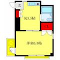 板橋区 本町（板橋本町駅） 2階 １Kの間取り図