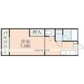 水前寺ハイツ 3階 １Kの間取り図