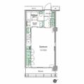 渋谷区 渋谷１丁目（渋谷駅） 15階 ワンルームの間取り図