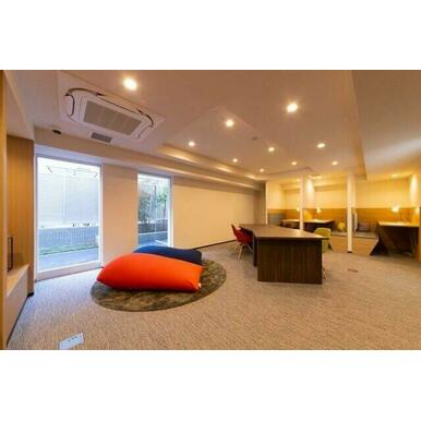 落ち着いたロビーです