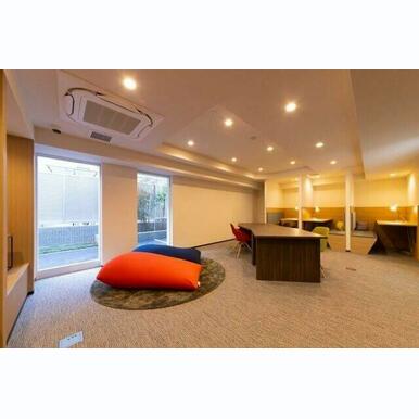 落ち着いたロビーです