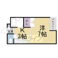 グランドールトキ ３０１ １Kの間取り図
